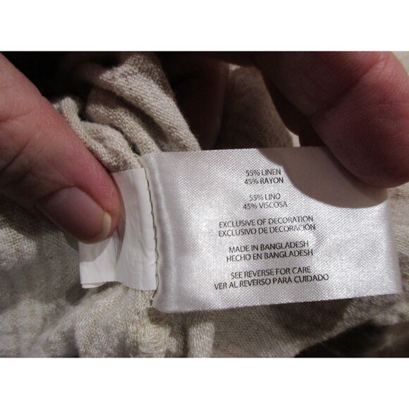 Orvis Classic Collection Linen Blend Shirt Women's Small Button Down Striped - Picture 3 of 10